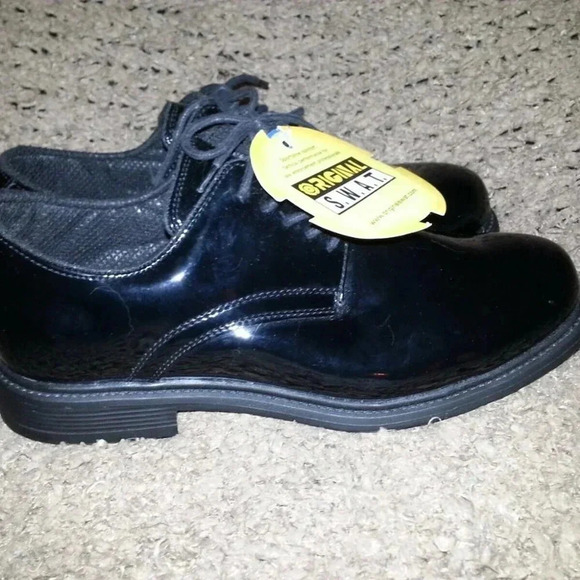 ORIGINAL S.W.A.T. Classic Dress Oxford Work Shoe Black Patent-10.5-NEW WITH TAGS - Picture 5 of 8
